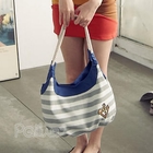 PG Beauty - Striped Anchor Appliqué Hobo Bag