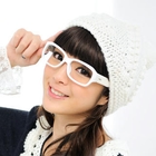 59 Seconds - Faux-Leather Arm Glasses (Non-Prescription Lens Included)