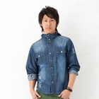 BLACK ASUKA - Hooded Denim Jacket