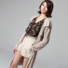 SARAH - Chiffon Coat with Sash