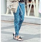 REDOPIN - Star Print Low-Crotch Pants