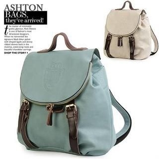 Faux-Leather Backpack Faux-Leather Backpack