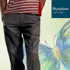 Purplow - Button Waist Regular Fit Pants in Sepia Purplow - Button Waist Regular Fit Pants in Sepia