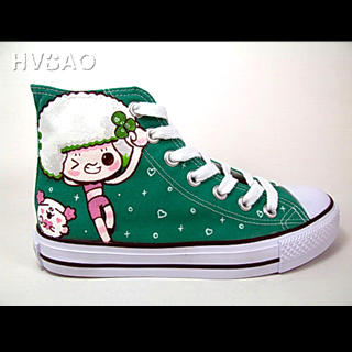 'Winking Girl' Sneakers