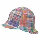 GRACE - Reversible Patchwork Check Hat