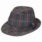 GRACE - Belted Plaid Fedora Hat (Large Size)