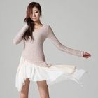 SARAH - Ruffled Asymmetric Hem Sleeveless Top 