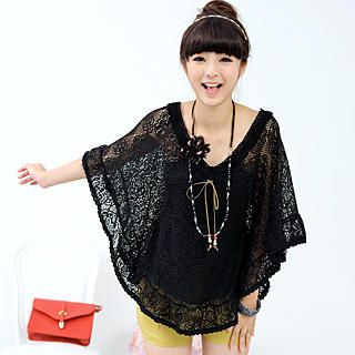 Crochet Batwing Top