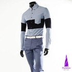 Purplow - Button-Down Color-Block Shirt