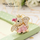 Miss Girl - Rhinestone Elephant Necklace