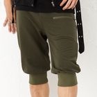BLACK ASUKA - Zip-Detail Cropped Harem Pants