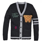 MURATI - Contrast-Trim Appliqué Cardigan