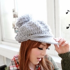 Tokyo Fashion - Pompom-Accent Knit Casquette
