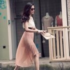PUFFY - Crochet Neckline Chiffon Dress