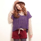 ZOO - Dip-Back Open-Knit Top