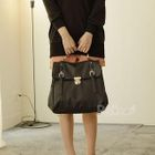 PG Beauty - Double-Compartment Push-Lock Satchel