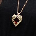 SOHO Central - Rhinestone Heart Necklace