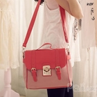 PG Beauty - Color-Block Buckled Flap Satchel