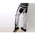SeventyAge - Plaid Slim-Fit Pants