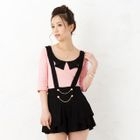ageha@shibuya - Chain-Accent Ruffled Jumper Shorts