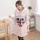 CatWorld - Fleece-Trim Hoodie Dress