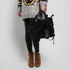 kenzi w - Faux-Leather Buckled Tote