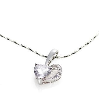 White Crystal Heart Pendant White Crystal Heart Pendant