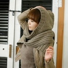 GUSET - Hooded Knit Scarf
