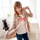 Tokyo Fashion - Tab-Sleeve Drawstring-Waist Jacket