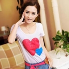 Ringnor - Short-Sleeve Heart-Print T-Shirt
