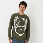 Buden Akindo - Long-Sleeve Print T-Shirt - 'I can't see my toes!' Pig