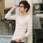 Groove9 - Stripe Trim Long Sleeve T-Shirt