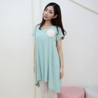 NamuDDalgi - Asymmetric-Hem Dress with Corsage