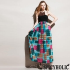 SPICY HOLIC - Bohemian Gradient Dyed Strapless Maxi Dress