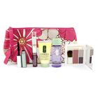 Clinique - Travel Set: Makeup Remover + D.D.M.L. + Colour Palette + Mascara + Lip Colour #76 and #18+ Bag