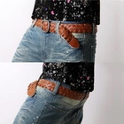 SeventyAge - Faux-Leather Woven Belt