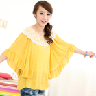 59 Seconds - Lace-Collar Cape Top