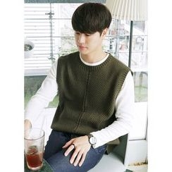 JOGUNSHOP - Ribbed Knit Vest JOGUNSHOP - Ribbed Knit Vest