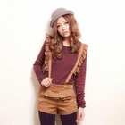 ZOO - Lace-Trim Ribbed Top