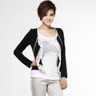 O.SA - Lace-Trim Open Cardigan