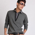 Men SP - Inset Shirt Knit Top