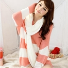 Tokyo Fashion - Open-Knit Fringed Scarf