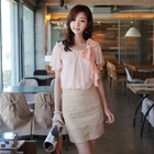 CLICK - Lace-Accent Pencil Skirt