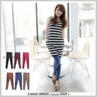 E MAGIC MIRROR - Elastic-Waist Skinny Pants