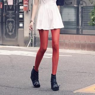 PUFII - Sheer Tights with Solid Underpants PUFII - Sheer Tights with Solid Underpants