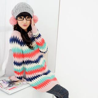 Multi-Color Sweater Dress