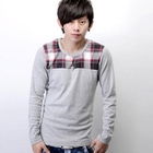 SeventyAge - Plaid Panel T-Shirt