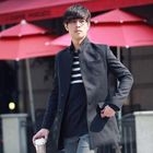 JBROS - Mandarin-Collar Single-Breasted Jacket