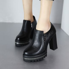 Forkix Boots - 粗跟踝靴 Forkix Boots - 粗跟踝靴