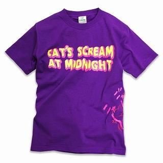 [Unisex] Crewneck Print Tee - 'CAT'S SCREAM'